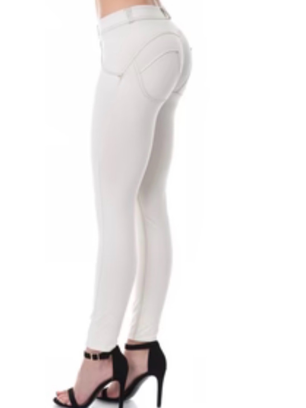 Freddy wr.up butt lifting Light Gray denim effect Sculpting Leggings 7/8 length